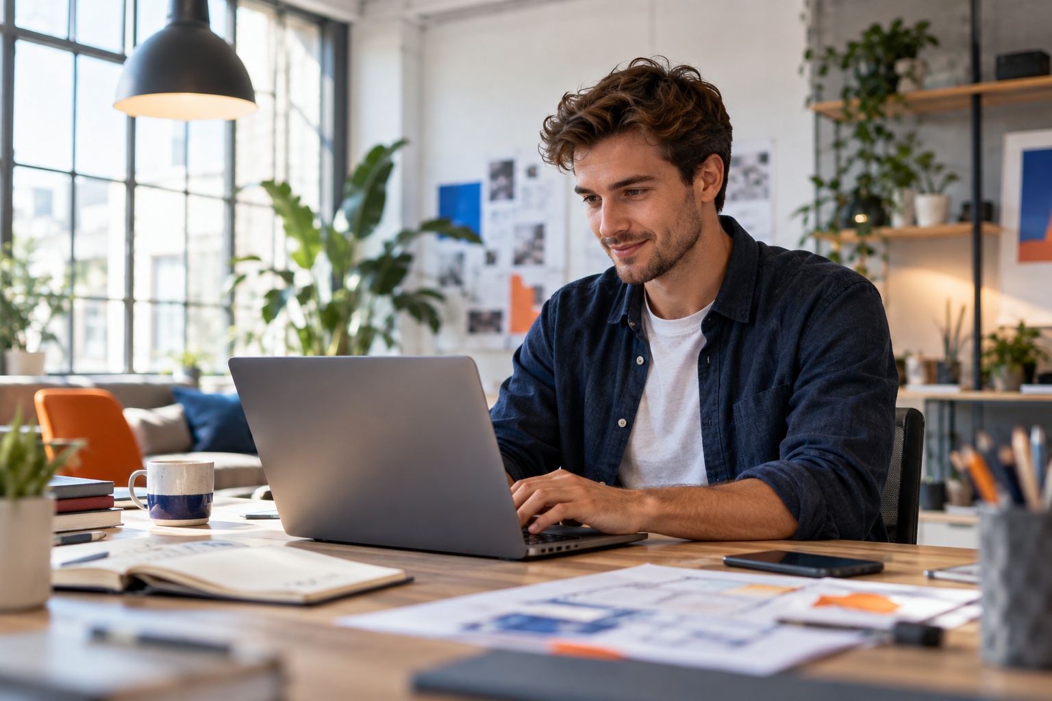 Entrepreneur créant son application avec APLIVRA